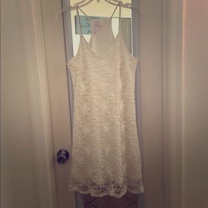 White lace dress